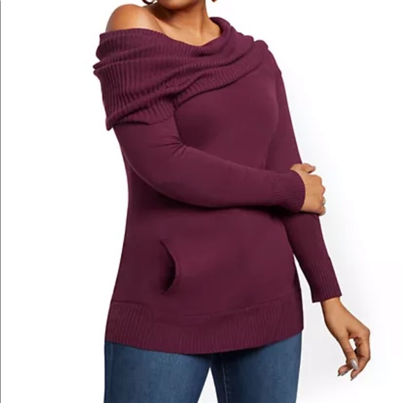 Convertible Cowlneck Sweater 